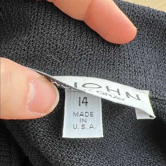 St. John by Marie Gray black colorful v neck knit blazer sequins embellishments - Picture 3 of 13